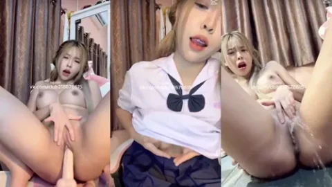 คลิปหลุดนักเรียนไทย น้องเซไฮน์ไลฟ์สด ติ้วหี ช่วยตัวเอง มอต้น